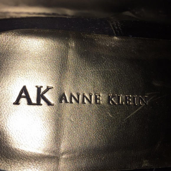 Anne Klein Black Leather Booties - Picture 4 of 8